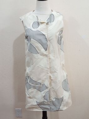 Piazza Sempione Italy 2010 RTW Sleeveless Coat Dress, Size 40 / USA 6